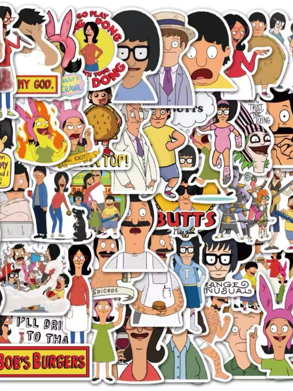 BOBS BURGERS Stickers, pack of 50